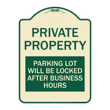 Private Property Parking Lot Will Be Locked After Business Hours