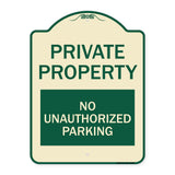Private Property - No Unauthorized Parking