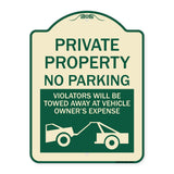 Private Parking Violators Will Be Towed Away at Vehicle Owner's Expense