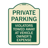 Private Parking Violators Towed Away at Vehicle Owner's Expense