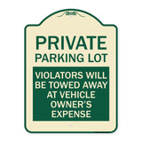 Private Parking Lot Violators Will Be Towed Away at Vehicle Owner's Expense