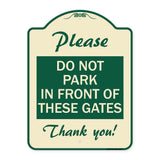 Please Do Not Park in Front of These Gates