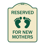 Pink Reserved Parking for New Mothers