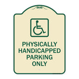 Physically Handicapped Parking Only (With Graphic)