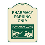 Pharmacy Parking Only Tow Away Zone (With Car Tow Graphic)