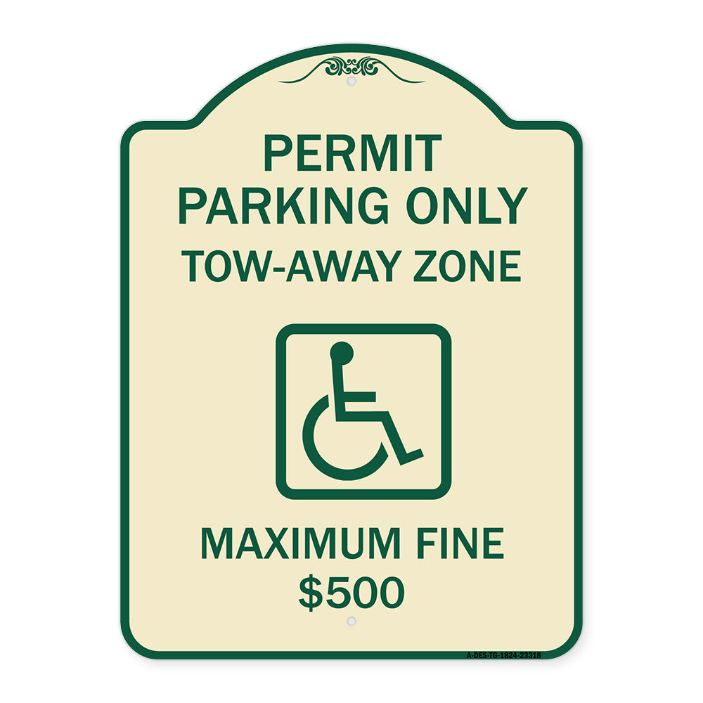 Permit Parking Only Tow-Away Zone Maximum Fine