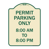 Permit Parking Only 8-00 Am to 8-00 Pm