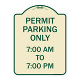 Permit Parking Only 7-00 Am to 7-00 Pm