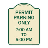 Permit Parking Only 7-00 Am to 5-00 Pm