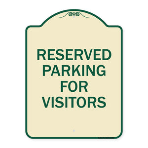 Parking Space Reserved Sign Parking Reserved for Visitors