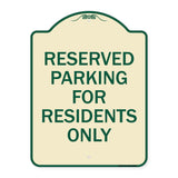 Parking Space Reserved Sign Parking Reserved for Residents Only
