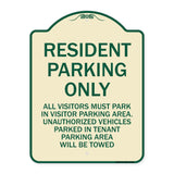 Parking Sign Resident Parking Only