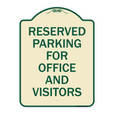 Parking Sign Reserved Parking for Office and Visitors