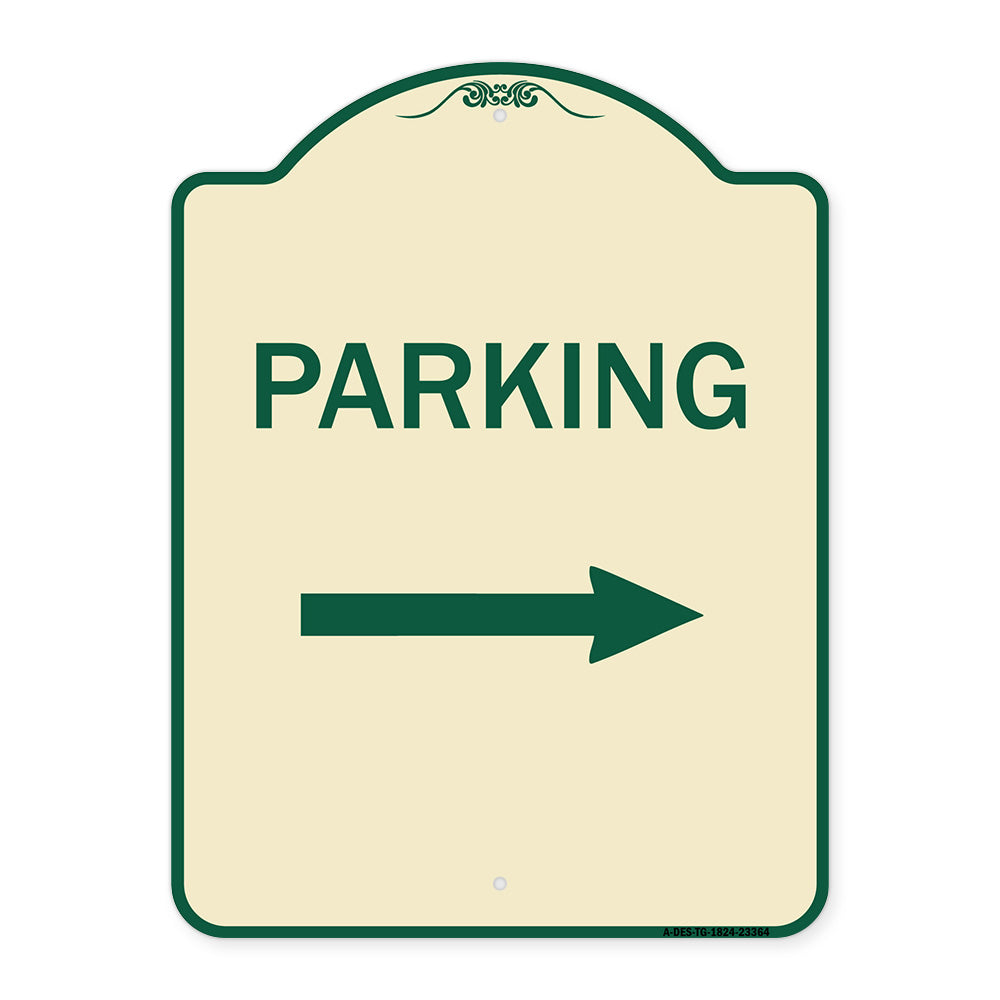 Parking Sign (Right Arrow)