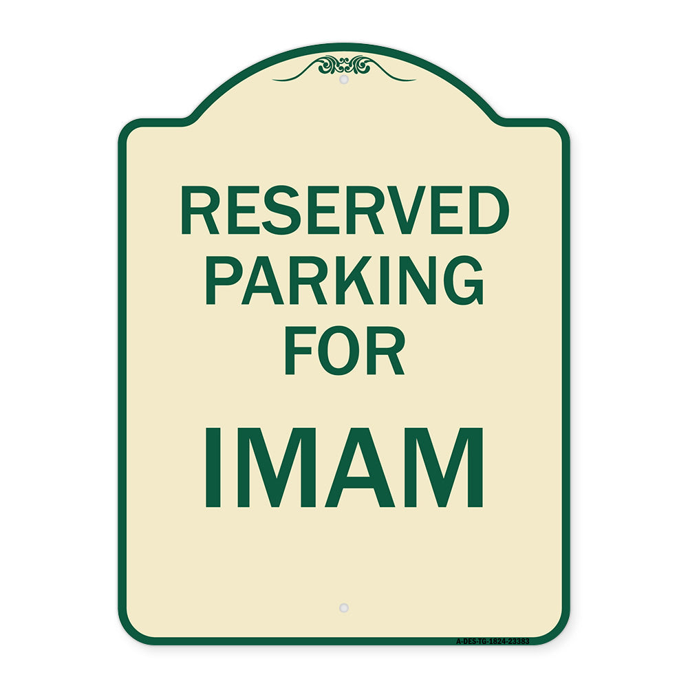 Parking Reserved for Imam