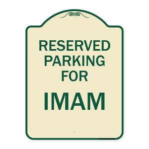 Parking Reserved for Imam