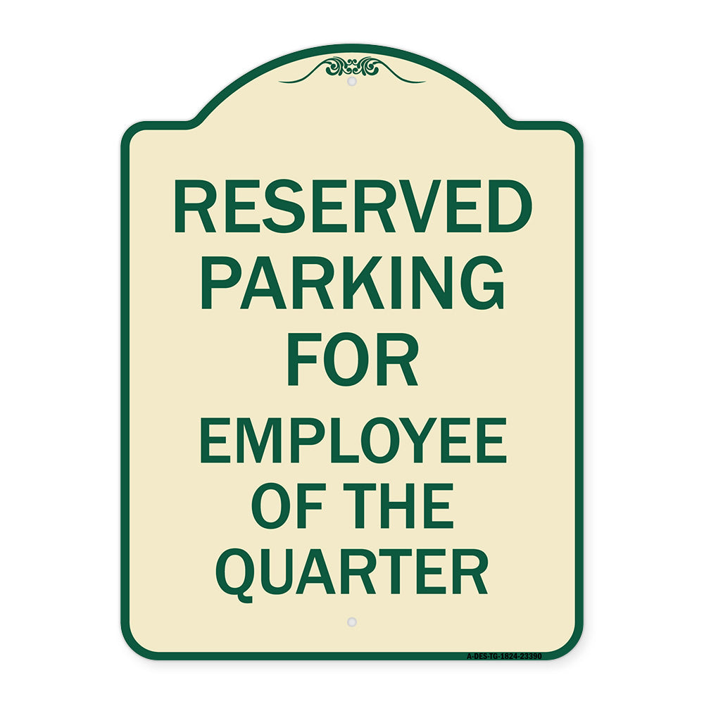Parking Reserved for Employee of the Quarter