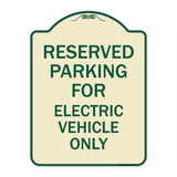 Parking Reserved for Electric Vehicle Only