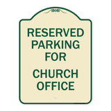 Parking Reserved for Church Office