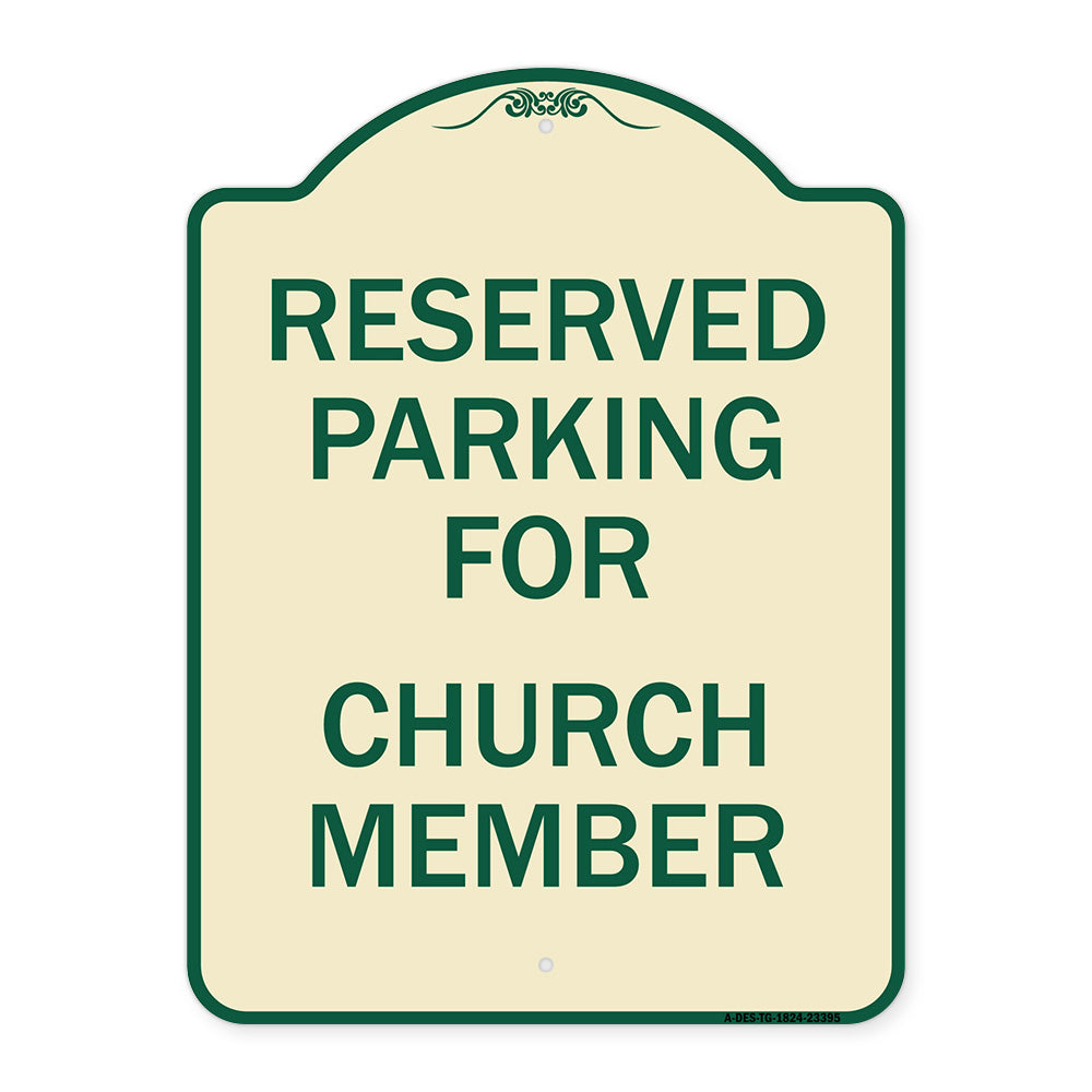 Parking Reserved for Church Member