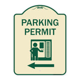 Parking Permit (With Left Arrow Symbol)