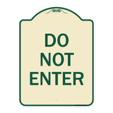 Parking Lot Sign Do Not Enter