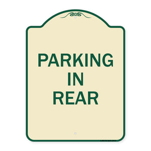 Parking in Rear