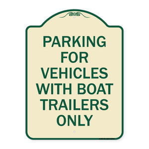 Parking for Vehicles with Boat Trailers Only