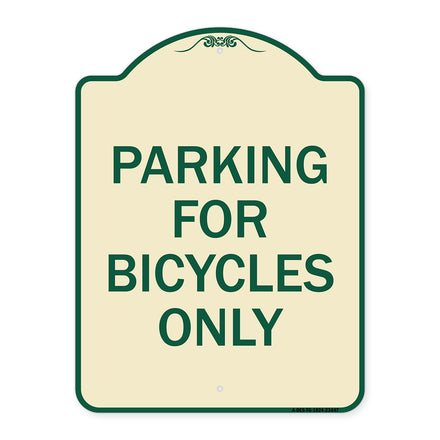 Parking for Bicycles Only Sign