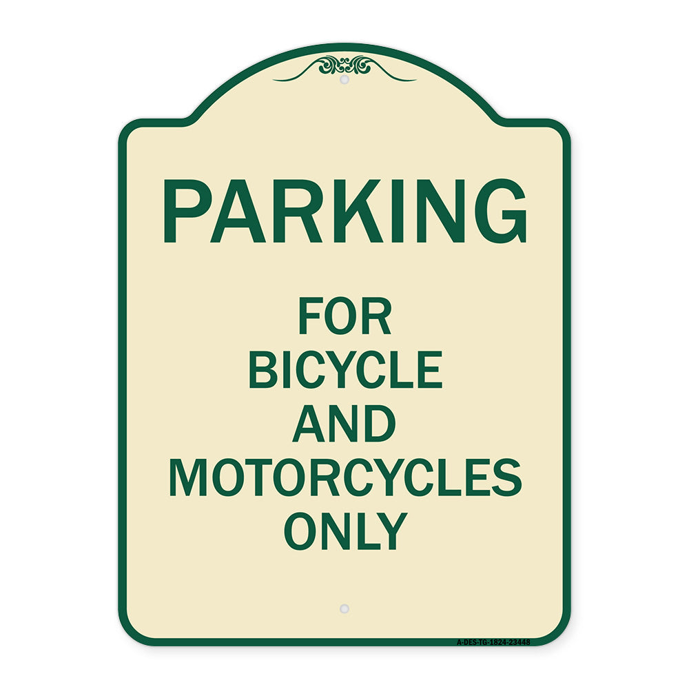 Parking for Bicycles and Motorcycles Only
