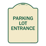 Parking Entrance Sign Parking Lot Entrance