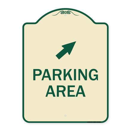 Parking Area with Upper Right Arrow