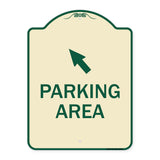 Parking Area with Upper Left Arrow