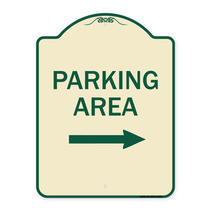 Parking Area with Right Arrow