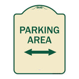 Parking Area with Bidirectional Arrow