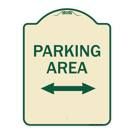 Parking Area with Bidirectional Arrow