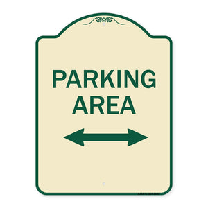 Parking Area with Bidirectional Arrow