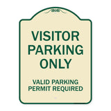 Parking Area Sign Visitors Parking Only - Valid Parking Permit Required