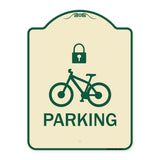 Parking (With Cycle and Lock Symbol)