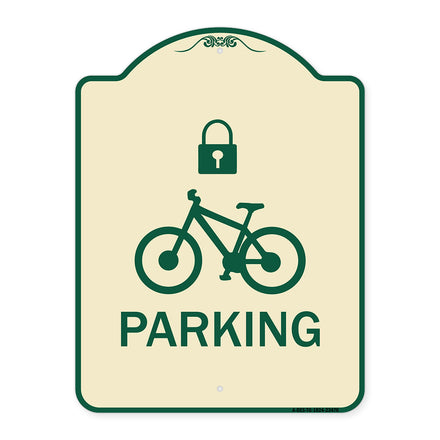 Parking (With Cycle and Lock Symbol)