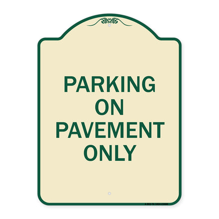 Park on Pavement Only