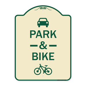 Park & Ride (With Bicycle Graphic