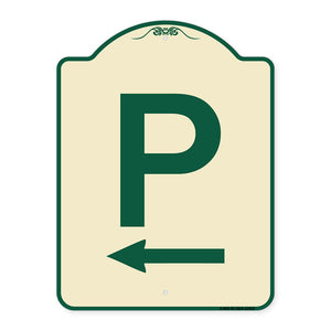 P Symbol (With Left Arrow)