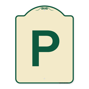 P Symbol (Parking Sign)