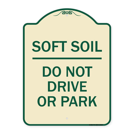 Outdoor-Grade Soft Soil Do Not Drive or Park