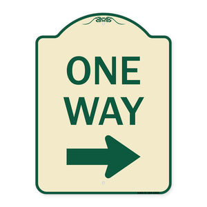 One Way Sign (Right Arrow)