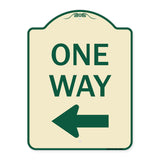 One Way Sign (Left Arrow)