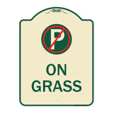 On Grass (With No Parking Symbol)