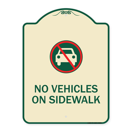 No Vehicles on Sidewalk