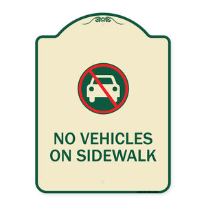 No Vehicles on Sidewalk